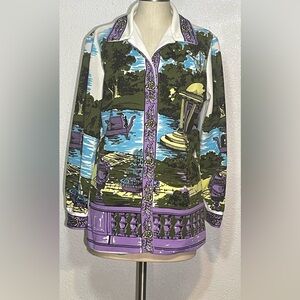 Hamilton 8 Dallas vintage women’s button up blouse size medium